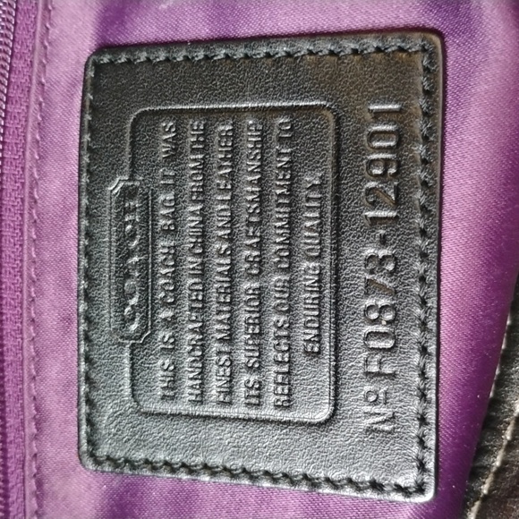 Coach Zoe Metallic Patchwork Shoulder Purse / lightly used - Picture 8 of 10